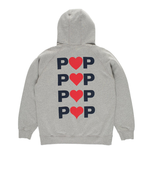 Featured Product Image Of Pop Hearts Hooded Sweat Heather Grey