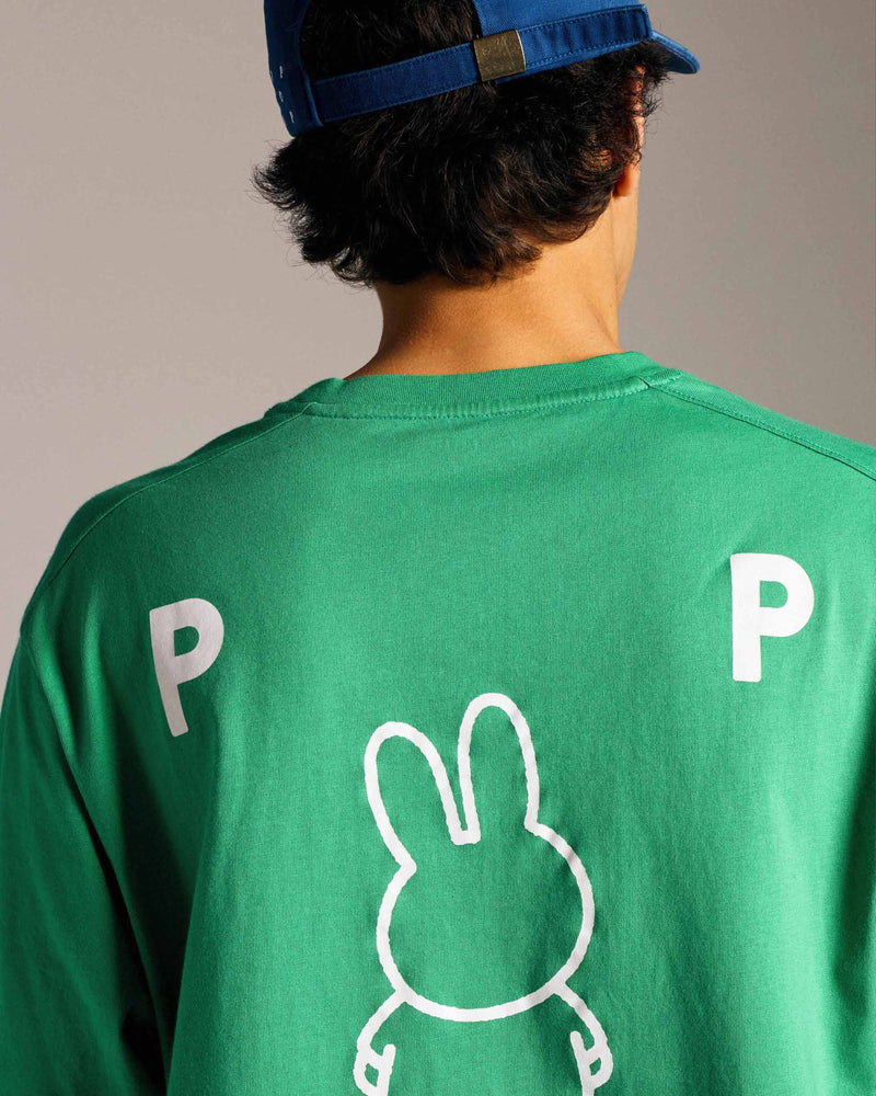 Miffy & Pop FS BS Logo T-Shirt Green