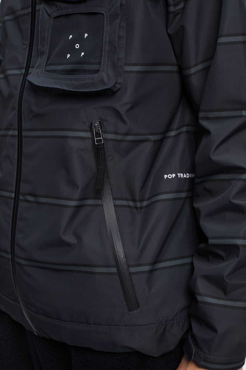 Pop Striped Oracle Jacket Anthracite/Black