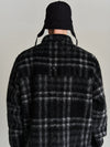 Pop Checked Wool Shirt Jacket Black/Charcoal