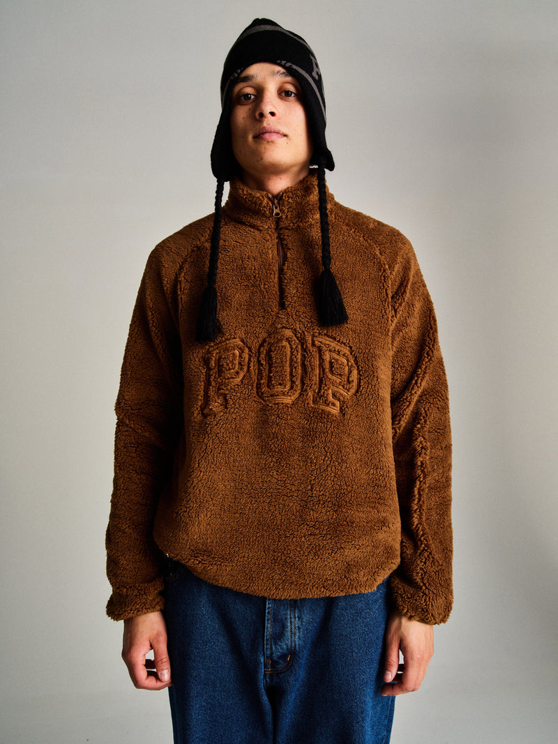Pop Halfzip Polar Fleece Sweat Bison