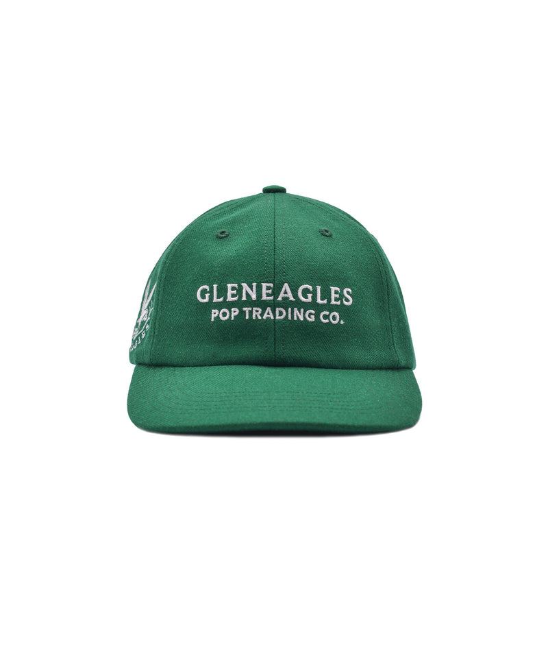 Pop & Gleneagles Wool Sixpanel Hat Dark Green