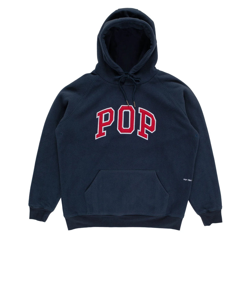 Pop Arch Hooded Sweat Navy