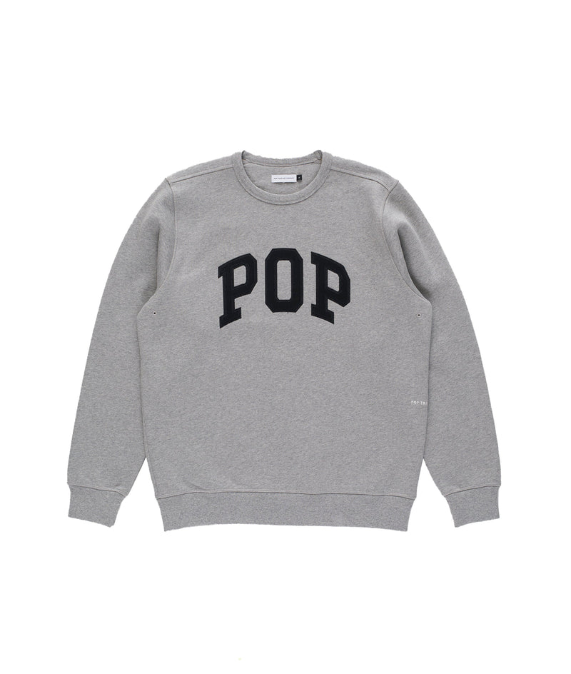 Pop Arch Crewneck Sweat Heather Grey