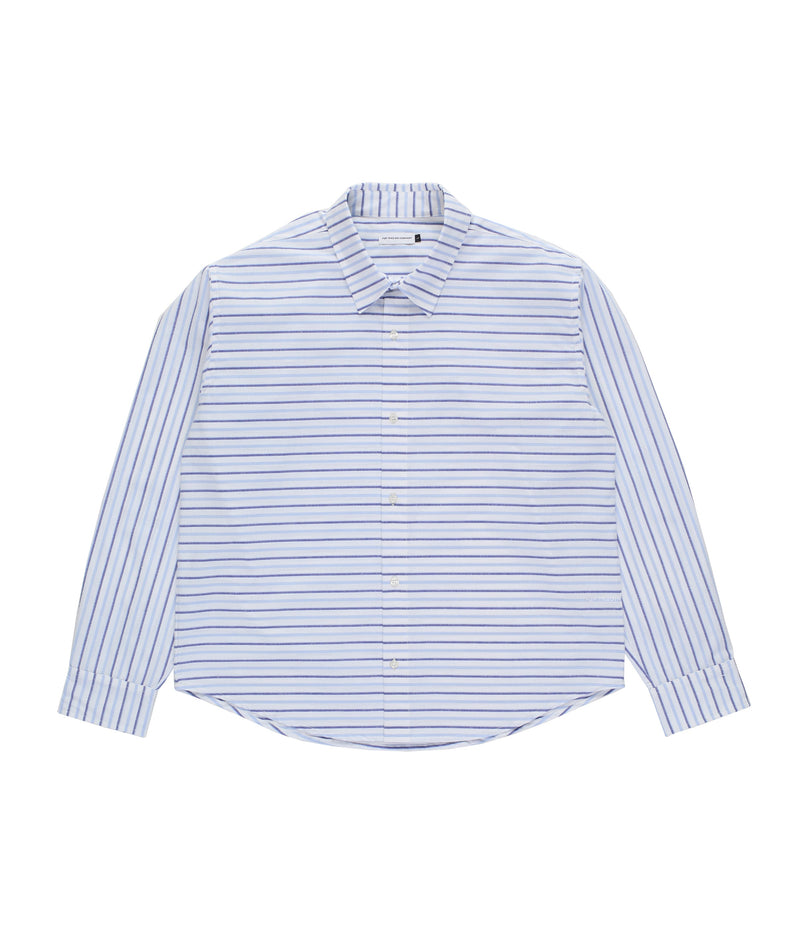 Pop Striped Logo Shirt White/Blue