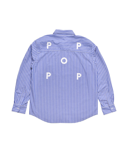 Featured Product Image Of Pop Logo Striped Shirt Blue