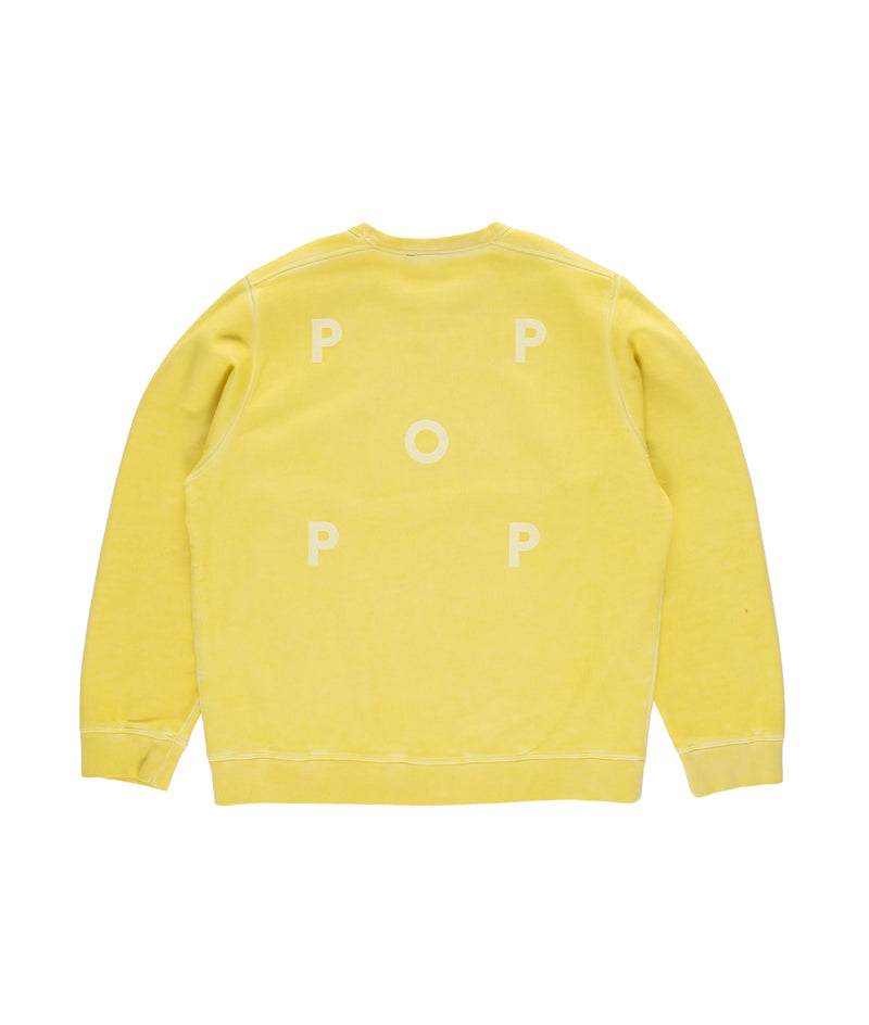 Pop Logo Crewneck Sweat Lemon Grass