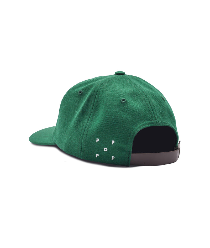 Pop & Gleneagles Wool Sixpanel Hat Dark Green