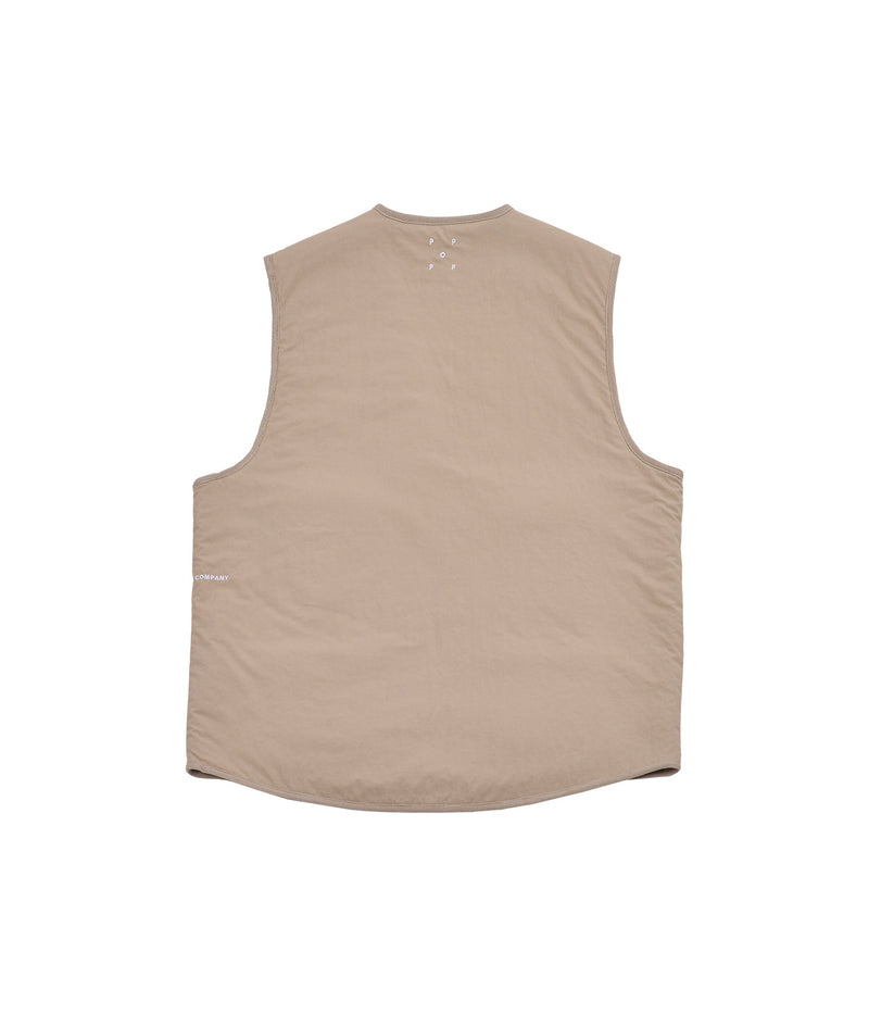 Pop Harold Reversible Vest White Pepper