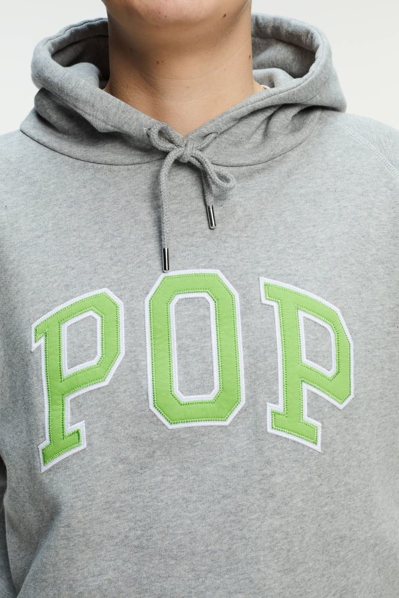 Pop Arch Hooded Sweat Light Heather Grey