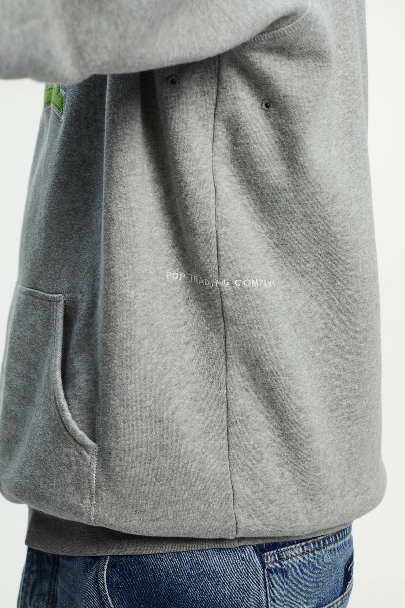 Pop Arch Hooded Sweat Light Heather Grey