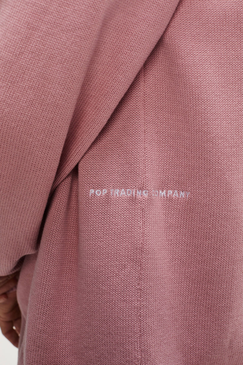 Pop Arch Knitted Crewneck Mesa Rose/Fired Brick