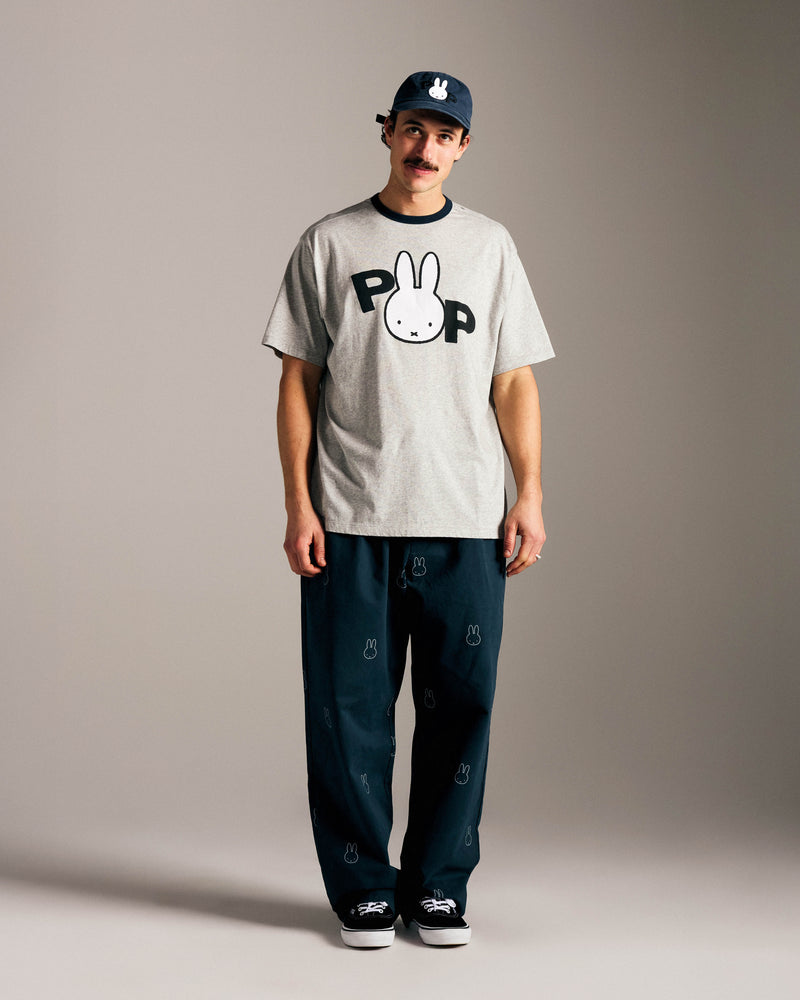 Miffy & Pop Ears T-Shirt Grey