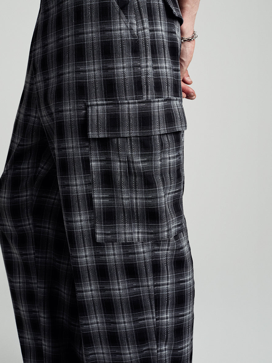 Checked Cargo Pants Checked