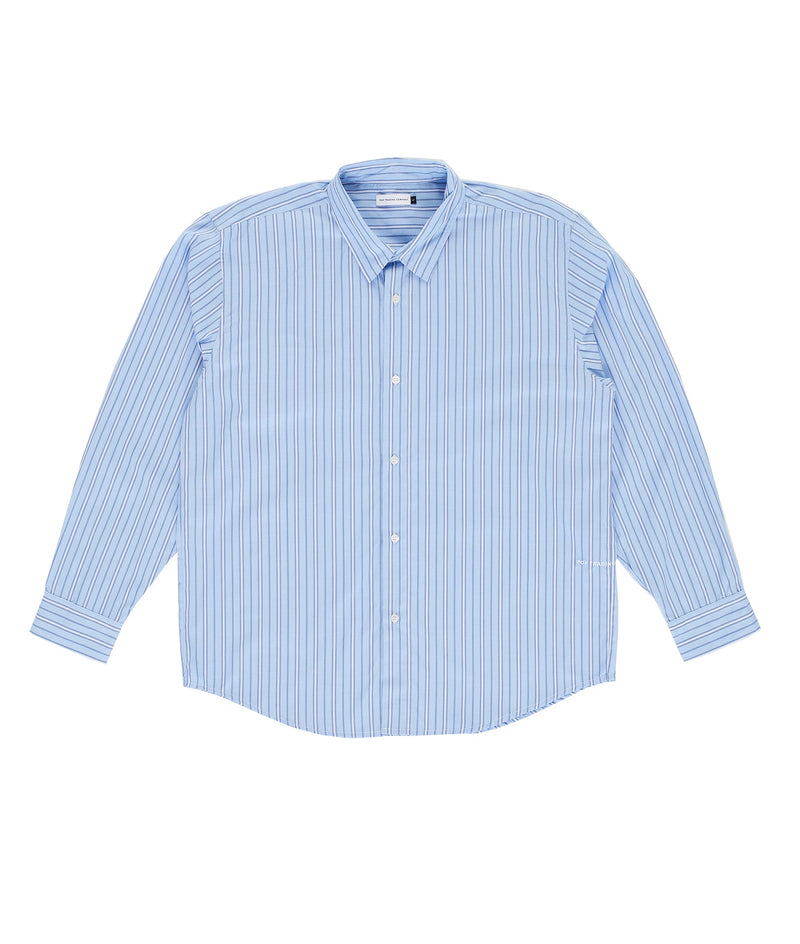 Pop Striped Logo Shirt Blue