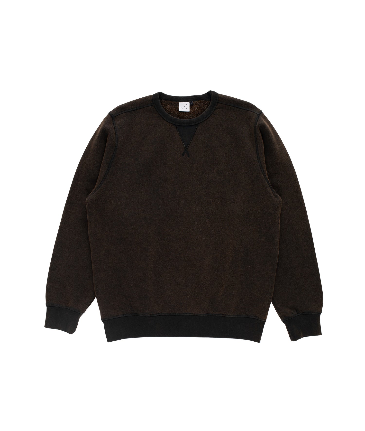 Pop Fish Eye Crewneck Sweat Washed Black