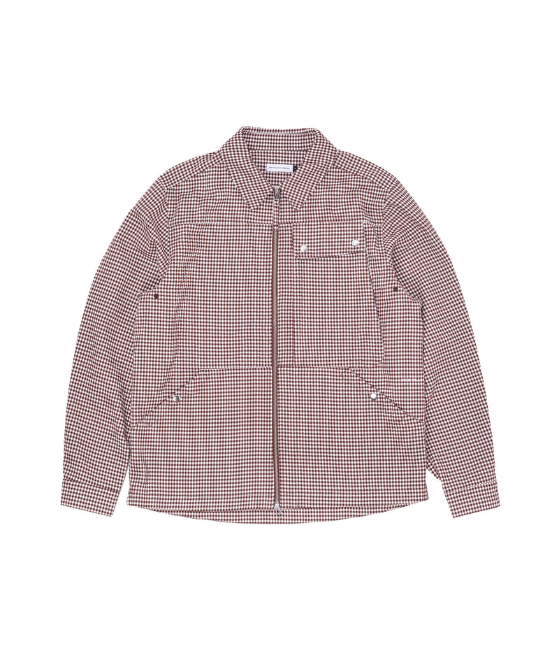 Pop Big Pocket Overshirt Rain Drum/White Pepper