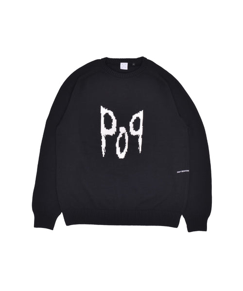 Featured Product Image Of Pop Corn Knitted Crewneck Black