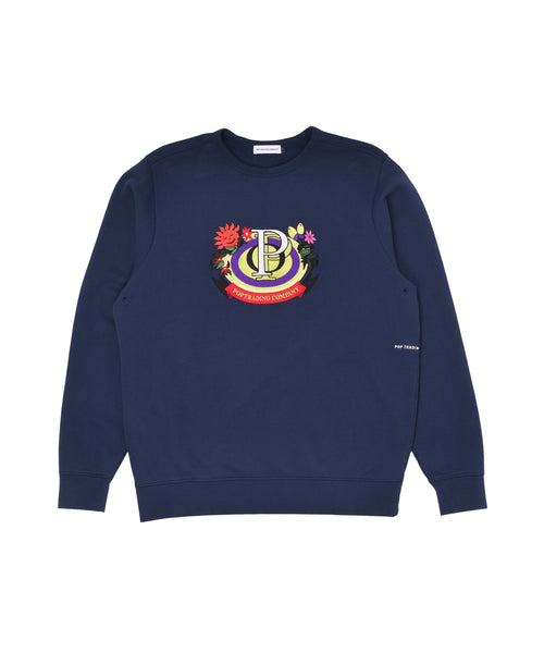 Featured Product Image Of Pop Floral Crest Crewneck Navy