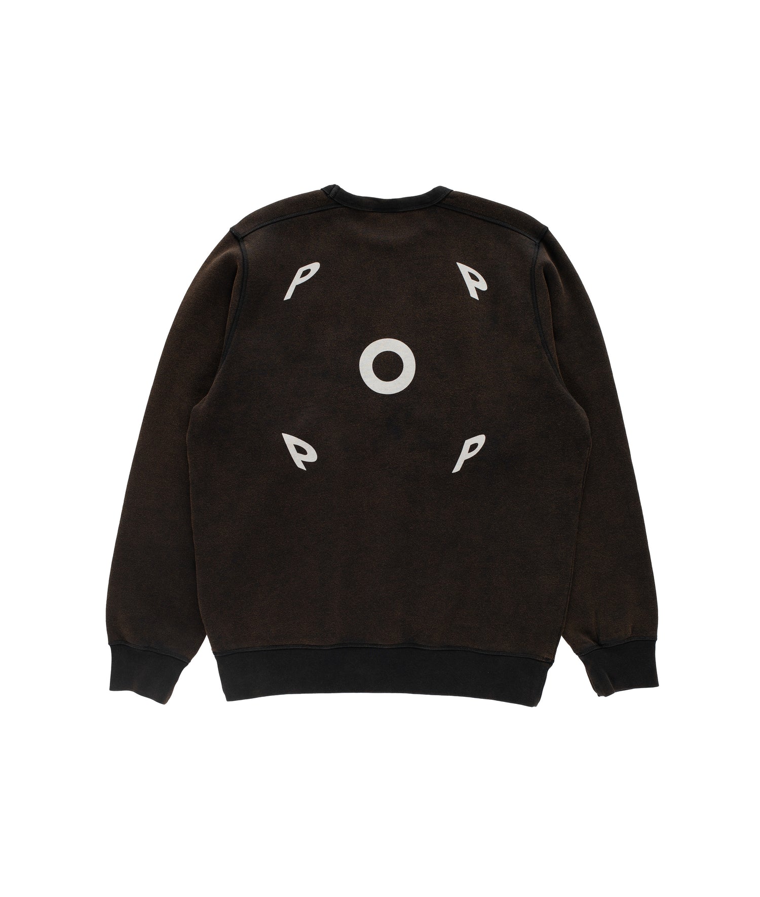 Pop Fish Eye Crewneck Sweat Washed Black