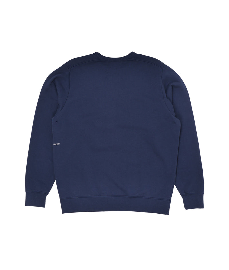 Pop Floral Crest Crewneck Navy
