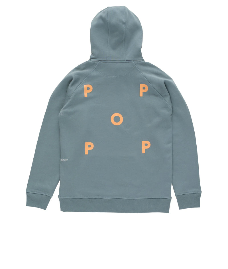 Pop Logo Hooded Sweat Stormy Sea