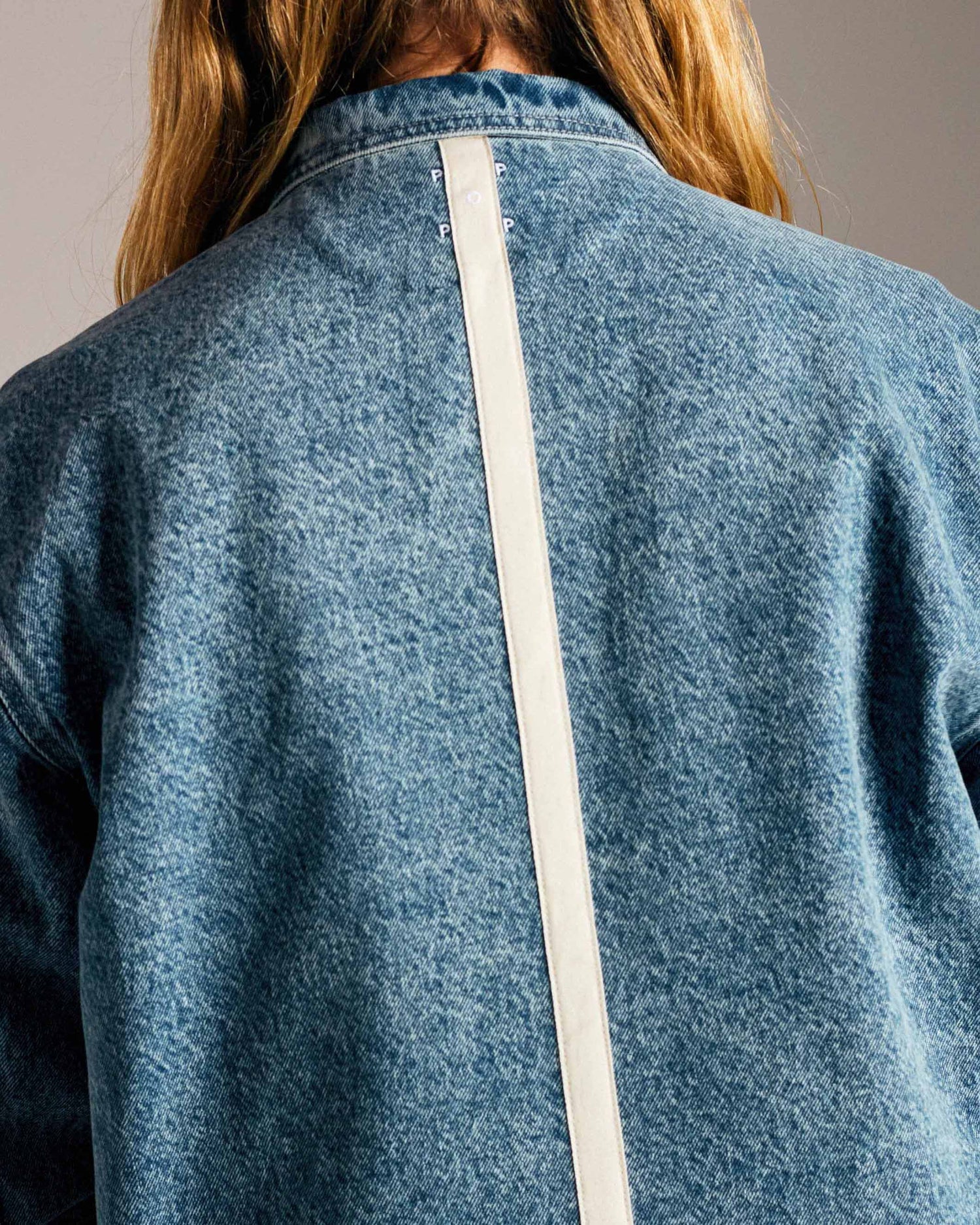 Pop Denim Full Zip Jacket Stonewashed