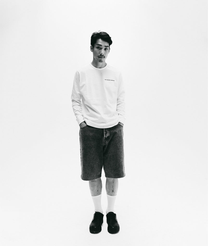 Pop Logo Longsleeve White/Black