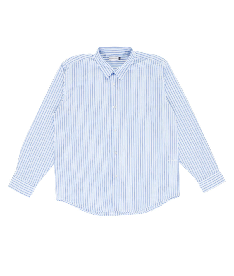 Pop Striped Logo Shirt White