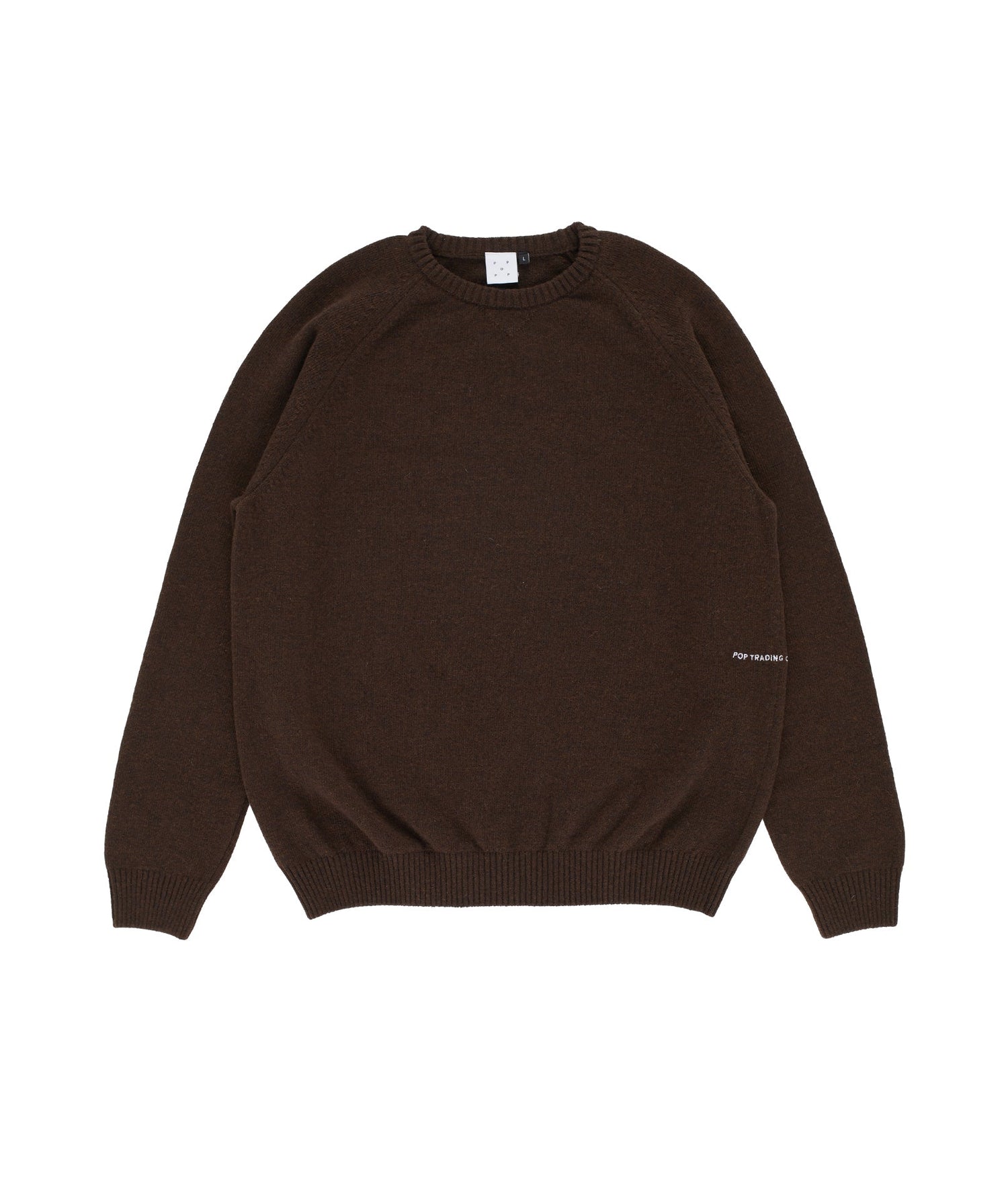 Pop Elbow Knitted Crewneck Delicioso/Goji Berry