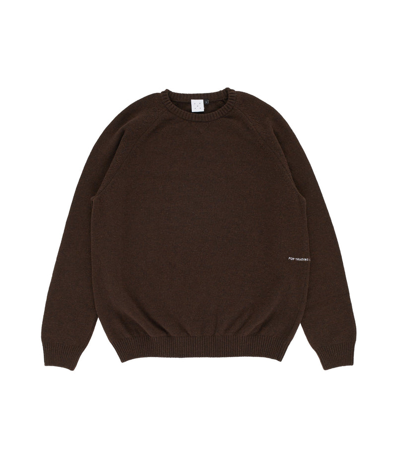 Pop Elbow Knitted Crewneck Delicioso/Goji Berry