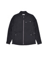 Pop Big Pocket Overshirt Black Seersucker