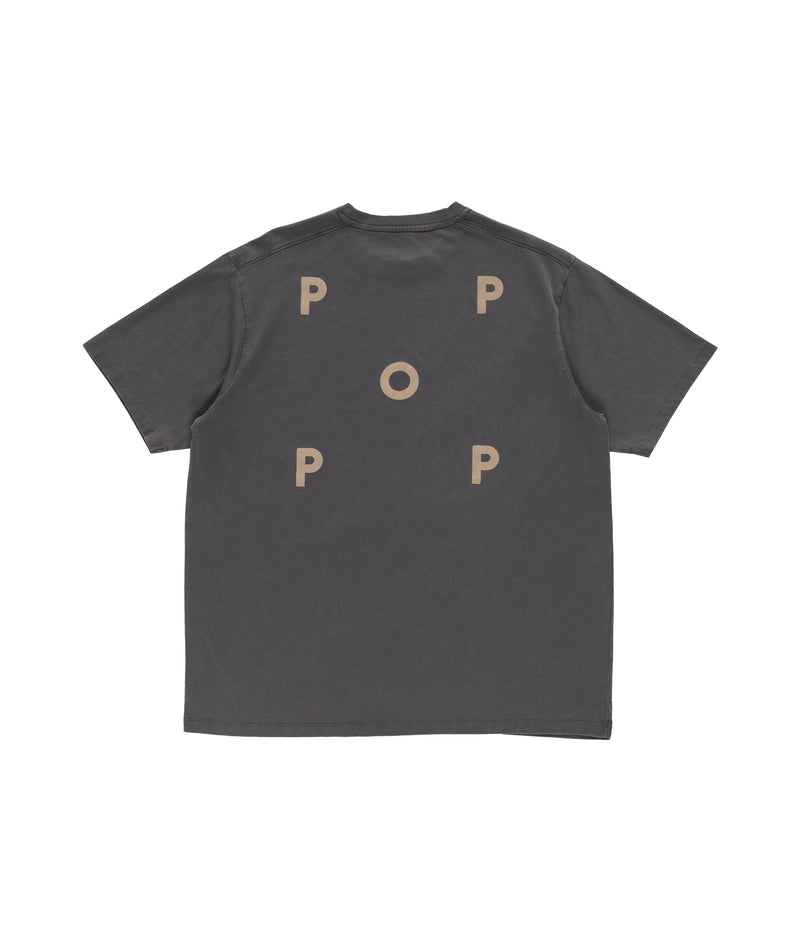 Pop Logo T-Shirt Washed Charcoal/White Pepper