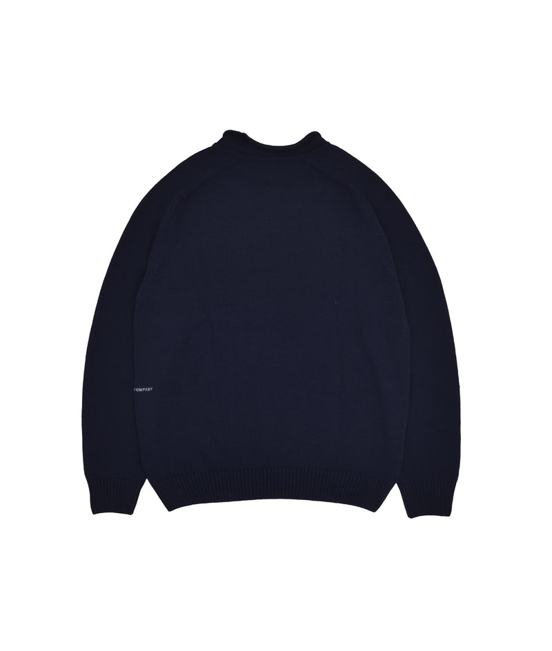Pop Captain Knitted Crewneck Navy