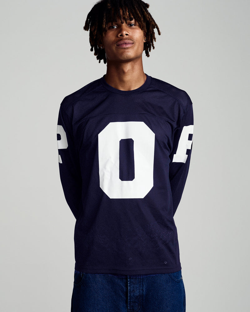 Mesh Football Longsleeve Navy