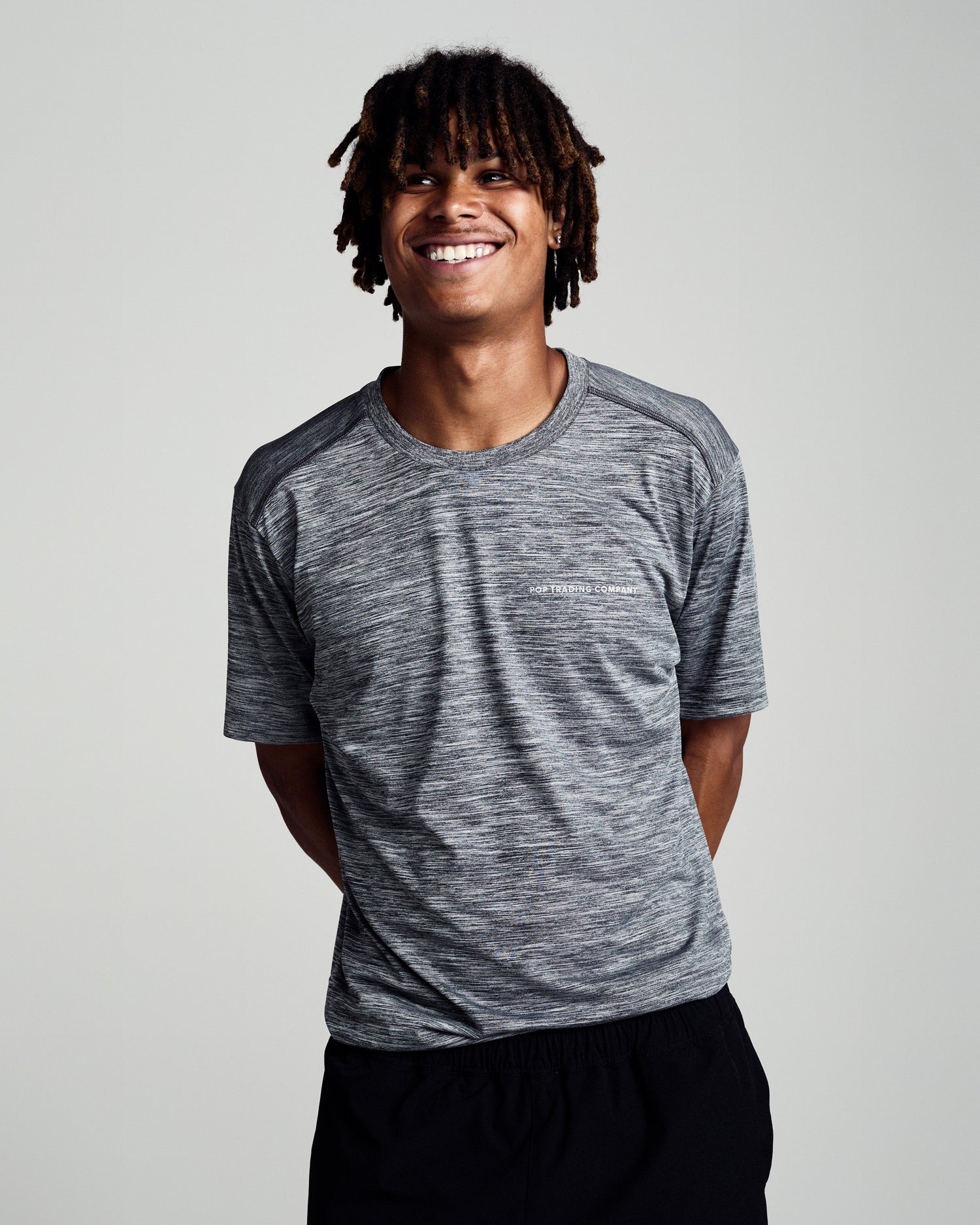 Pop Scouse Sports T-Shirt Heather Charcoal