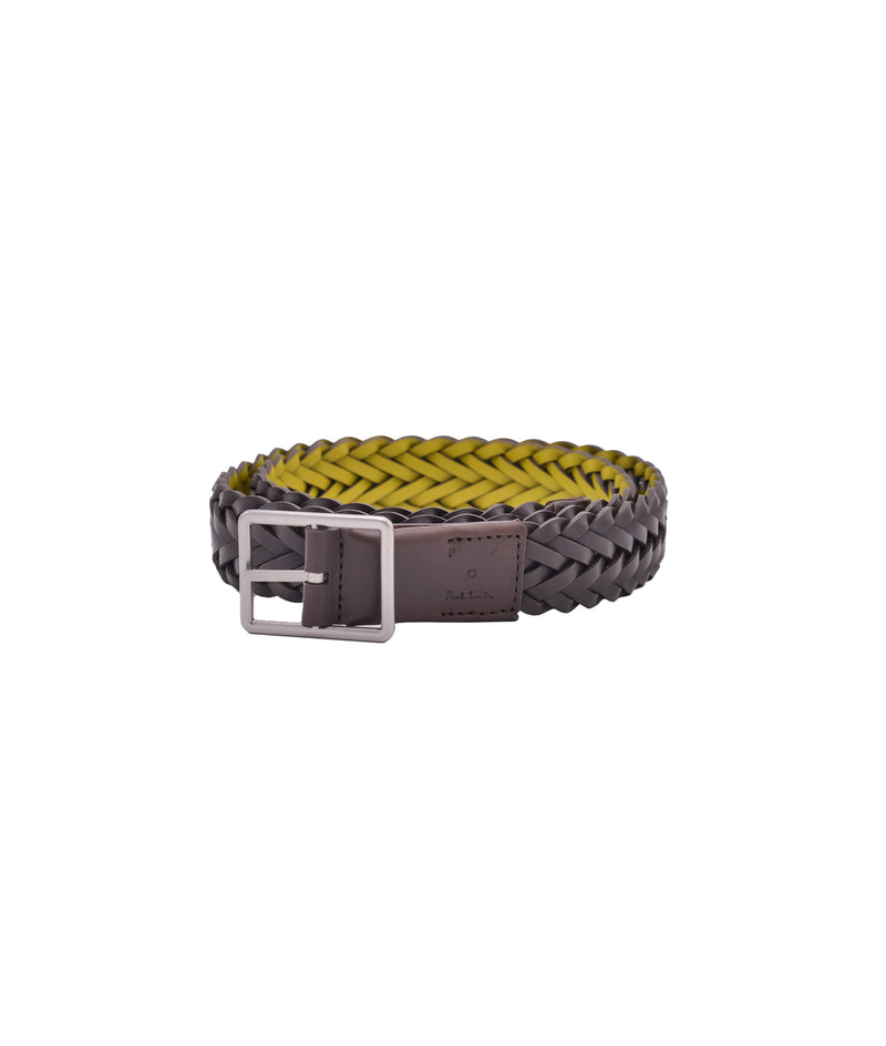 Pop/Paul Smith Reversible Woven Leather Belt