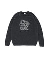 Pop Knitted Chaos Crewneck Anthracite