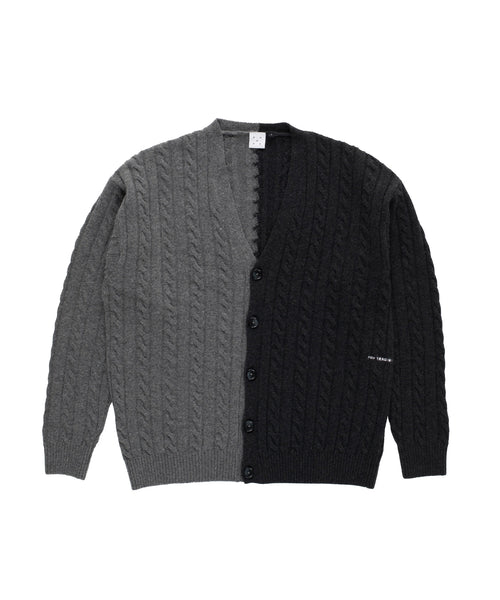 Featured Product Image Of Pop Knitted Cable Cardigan Anthracite/Charcoal