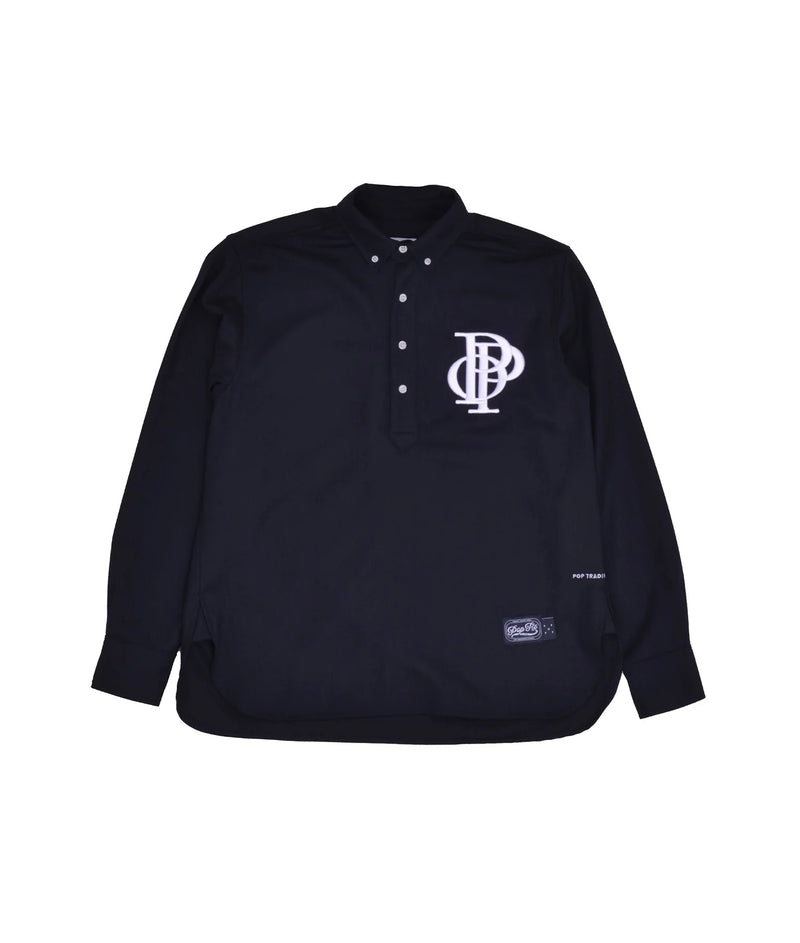 Pop Half Placket Shirt Navy