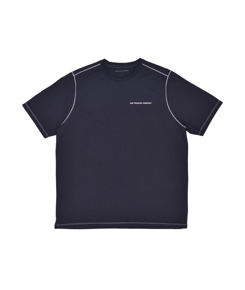 Pop Training Company Logo T-Shirt Navy/White