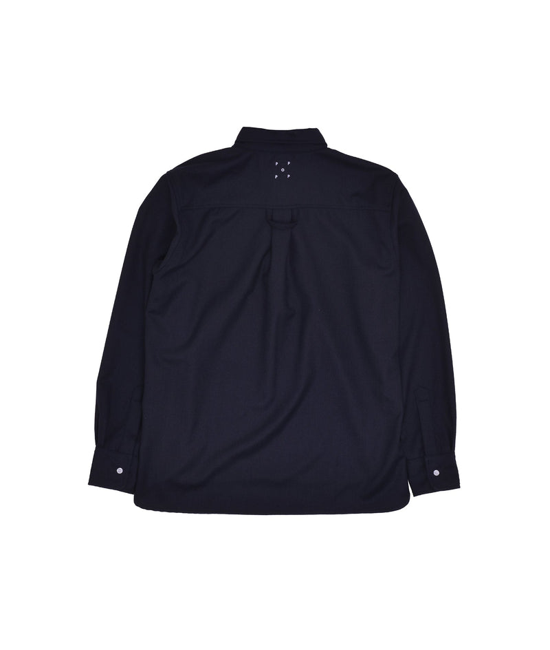 Pop Half Placket Shirt Navy