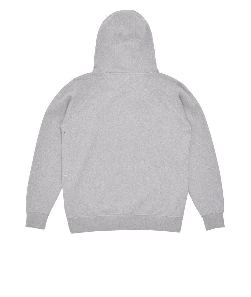 Pop College P Hooded Sweat Heather Grey