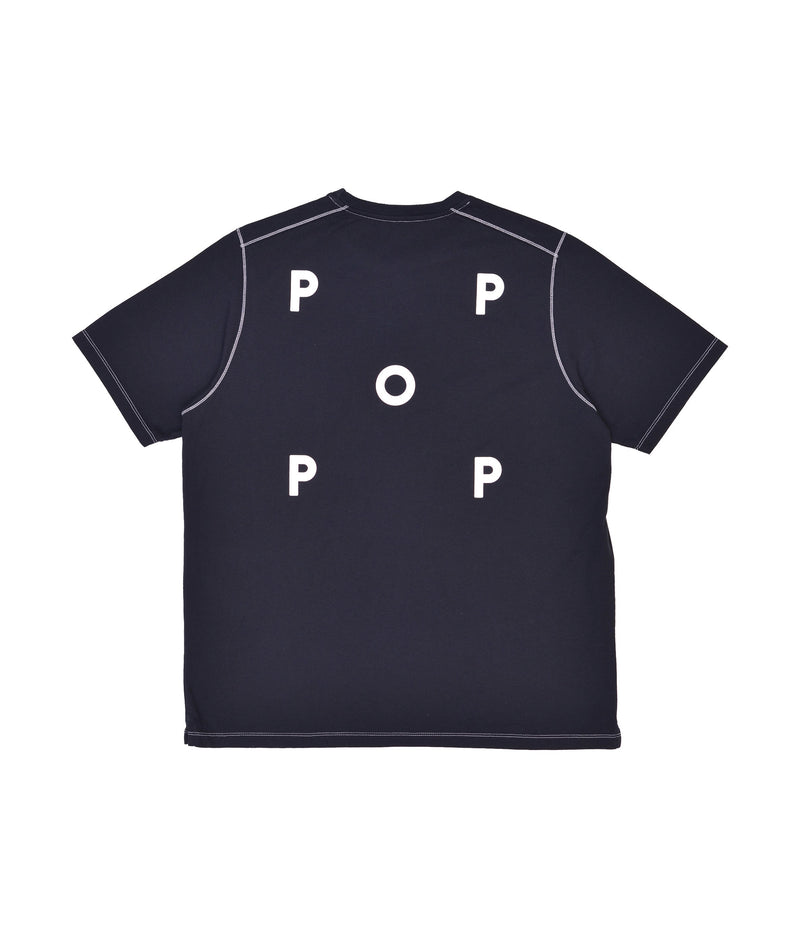 Pop Training Company Logo T-Shirt Navy/White