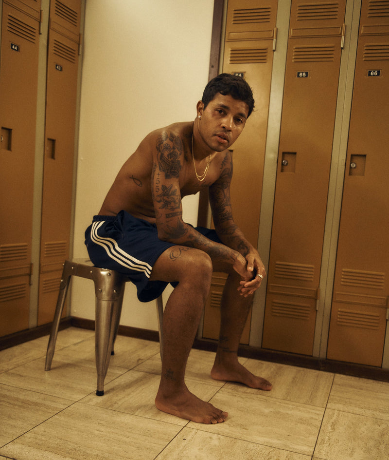 Pop & Adidas Beckenbauer Track Pants Navy/White