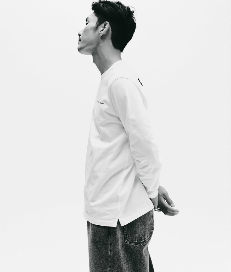 Pop Logo Longsleeve White/Black