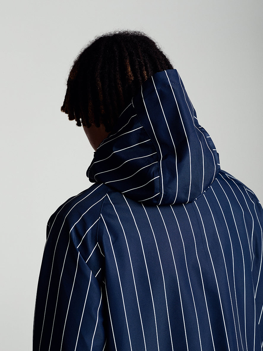 Pinstripe Oracle Jacket Navy/White