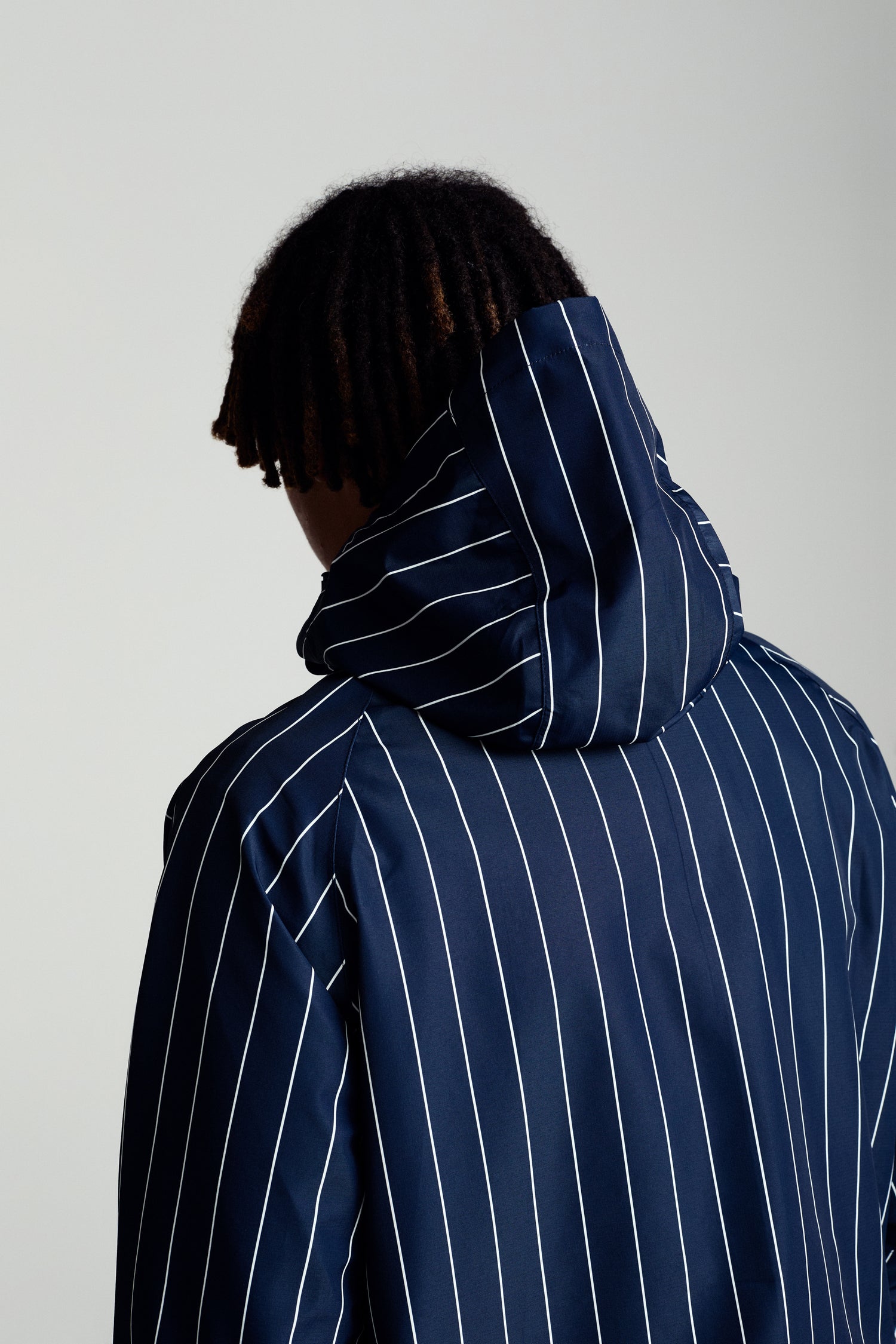 Pop Pinstripe Oracle Jacket Navy/White