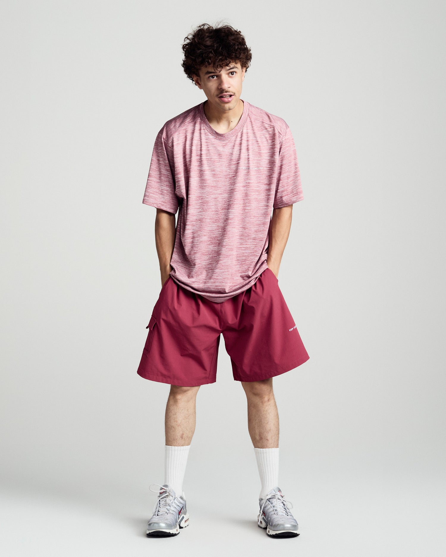 Pop Scouse Sports T-Shirt Heather Earth Red