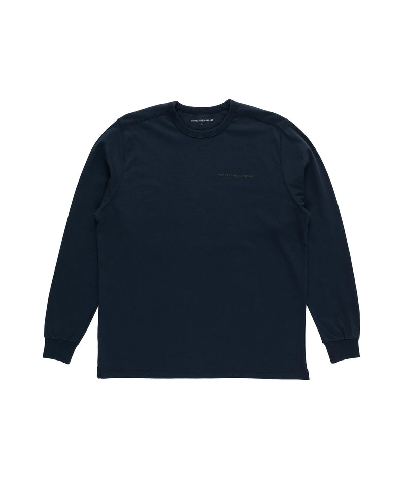 Pop Logo Longsleeve T-Shirt Navy